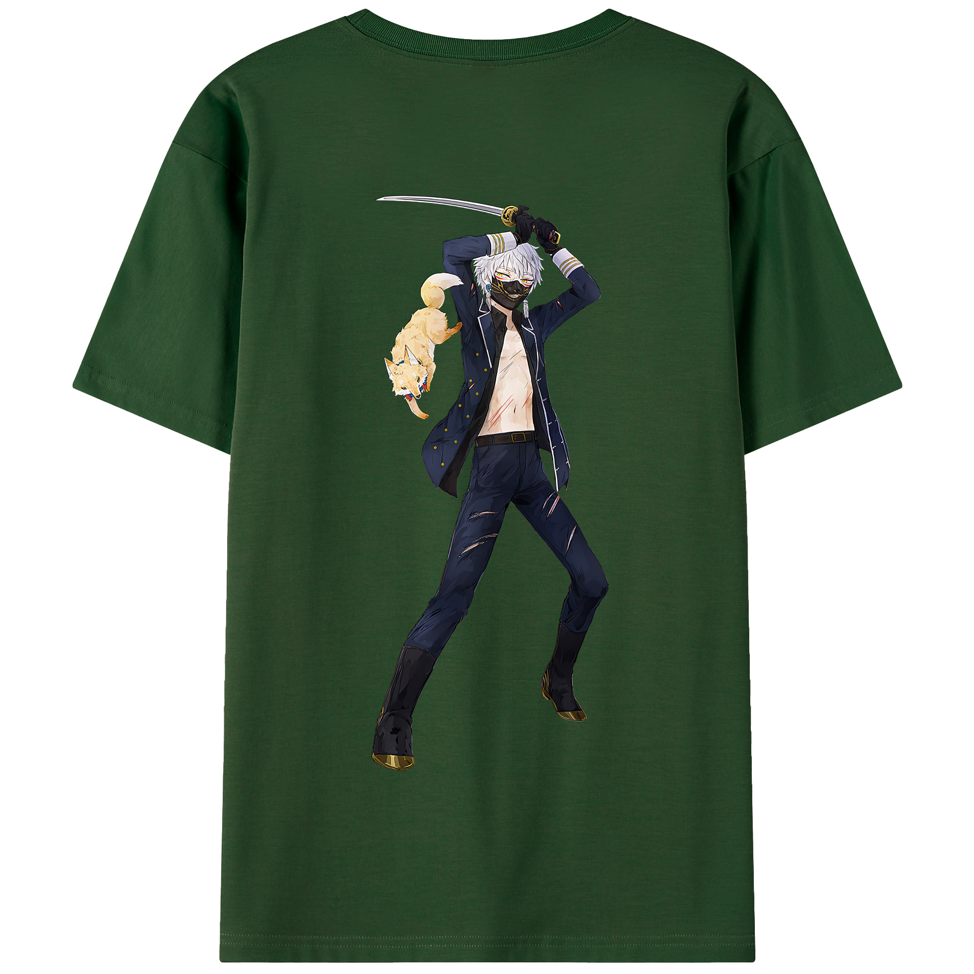 （画像用） 刀剣乱舞 Touken Ranbu 綿100％半袖Tシャツ（背面プリント）